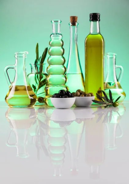 Natives Olivenöl Extra Ölerzeugnisse — Stockfoto