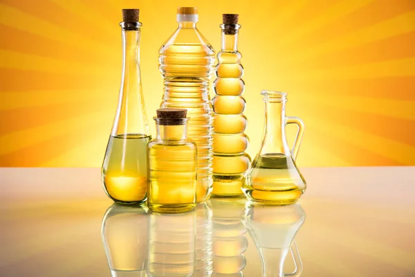 Extra Virgin Olive Oil Products — Stock Photo, Image