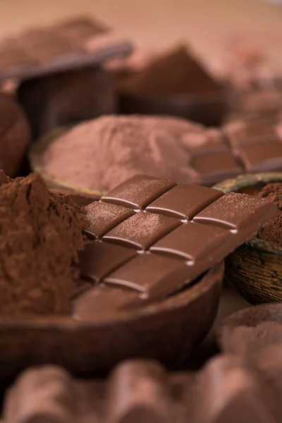 초콜릿바 코코아 꼬투리 — 스톡 사진