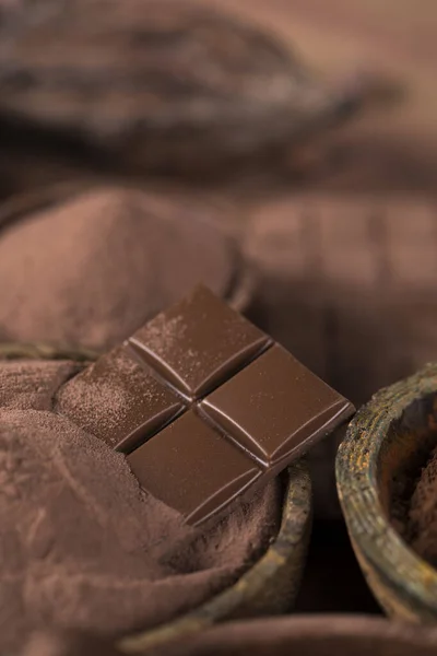 Collection Chocolat Cabillaud Cacao Bonbons Sucrés Dessert — Photo