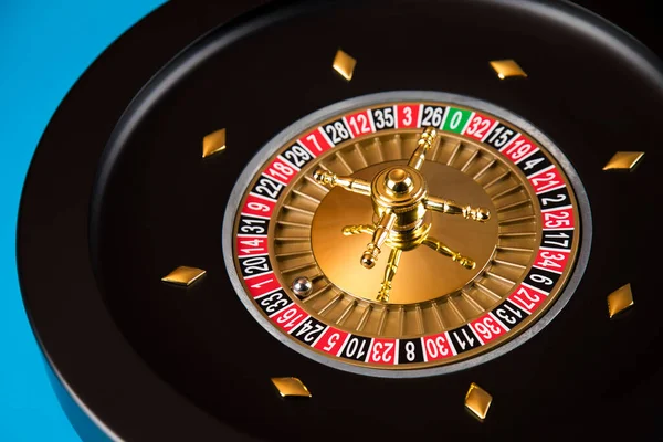 Roulette Wheel Running Casino — Stock Photo, Image