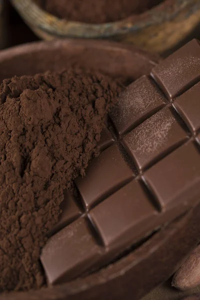 Coleção Chocolate Cápsula Cacau Doce Doce Sobremesa — Fotografia de Stock