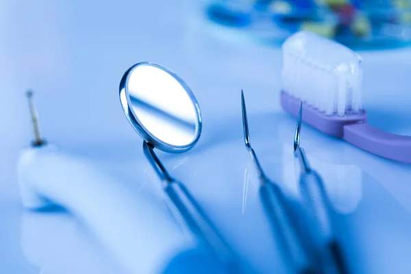 Equipos Estomatología Para Cuidado Dental — Foto de Stock