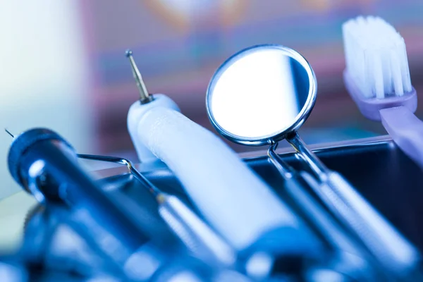 Крупный План Стоматологические Инструменты — стоковое фото