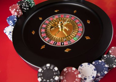 Kumarhane ruleti, bir hareketle, Poker Chips