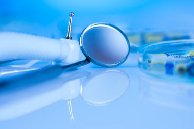 Diş araçları ve ekipman arkaplanı