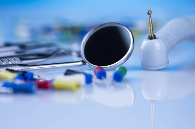 Diş araçları ve ekipman arkaplanı