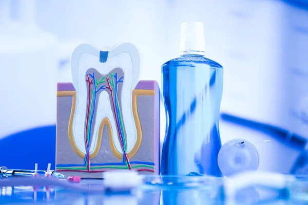 Interno Della Clinica Dentistica Strumenti Attrezzatura Medica — Foto Stock