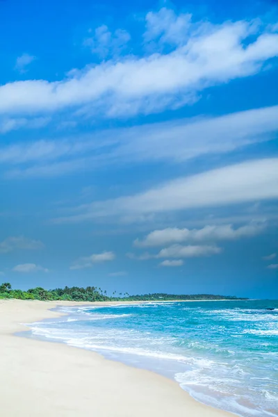 Vacker Utsikt Över Den Tropiska Stranden Sri Lanka — Stockfoto