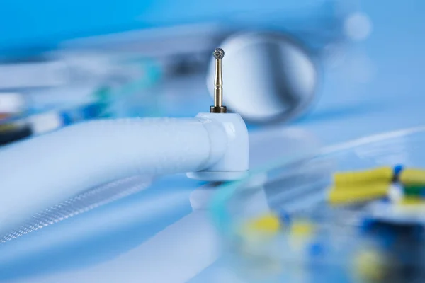 Narzędzia Dentystyczne Tło Sprzętu — Zdjęcie stockowe