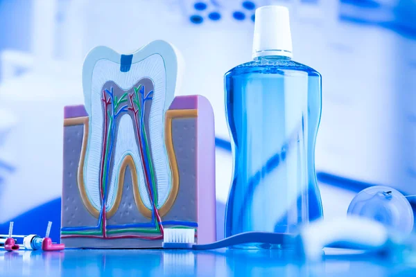 Interno Della Clinica Dentistica Strumenti Attrezzatura Medica — Foto Stock