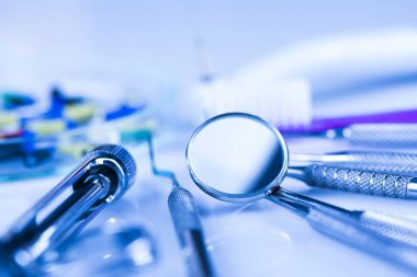 Sağlık, Stomatoloji ekipmanları, dişçilik konsepti