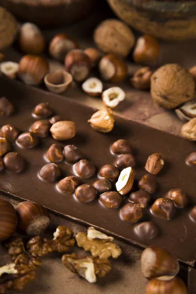 Barer Choklad Sött Godis Dessert — Stockfoto