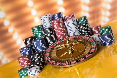 Kumarhane ruleti, bir hareketle, Poker Chips