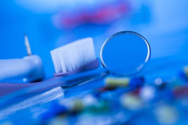 Diş için metal tıbbi ekipman seti