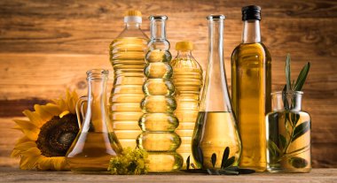 Pişirme ve gıda yağı ürünleri, Ekstra bakire zeytin, ayçiçeği tohumu, kolza yağı