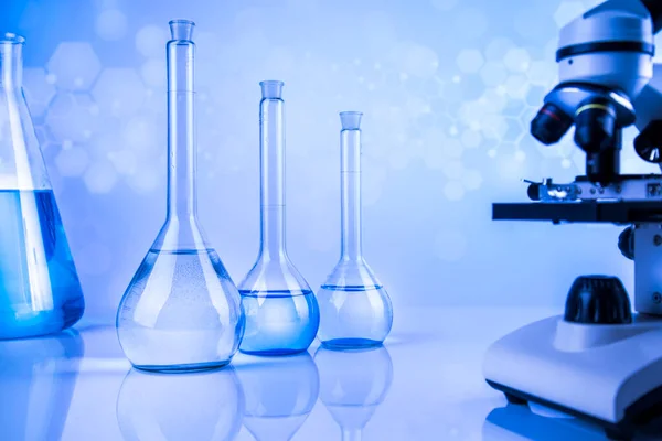 Development Scientific Glassware Chemical Experiment — Stock Photo, Image