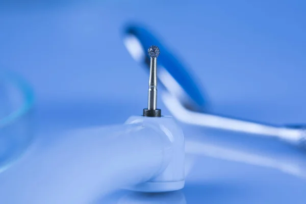 Narzędzia Dentystyczne Tło Sprzętu — Zdjęcie stockowe