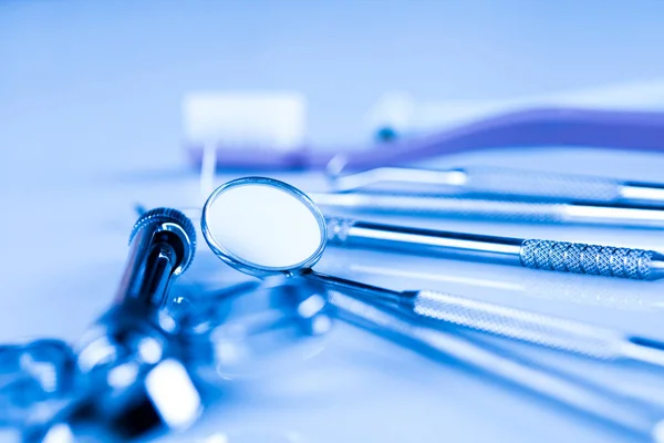 Instrumentos Dentales Primer Plano —  Fotos de Stock