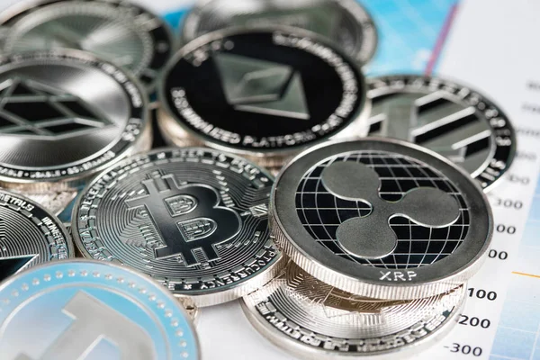 Criptomoneda Pago Mundial Concepto Tecnología — Foto de Stock