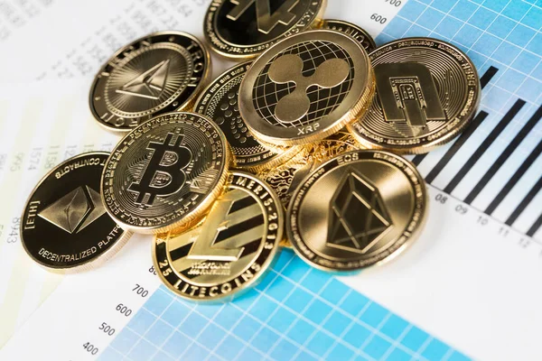 Criptomoneda Pago Mundial Concepto Tecnología — Foto de Stock