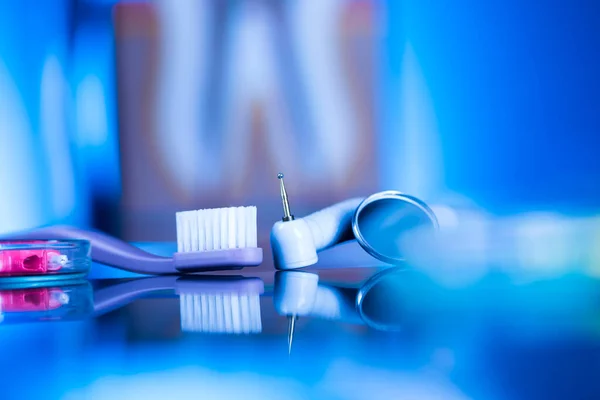 Dental Care Symbols Stomatology Equipment — Stock Photo, Image