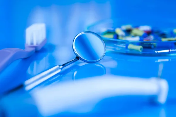 Zahnmedizin Set Gerätewerkzeuge — Stockfoto