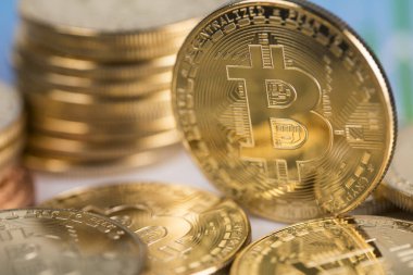 Bitcoins ve yeni sanal para konsepti, finansal tablo