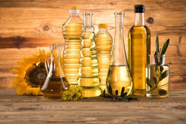 Pişirme ve gıda yağı ürünleri, Ekstra bakire zeytin, ayçiçeği tohumu, kolza yağı