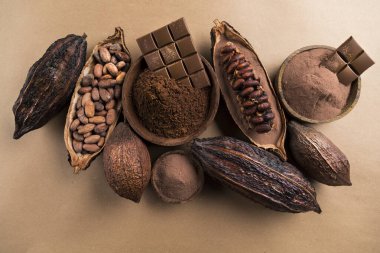 Kakao ve çikolata ve tatlı geçmişi.