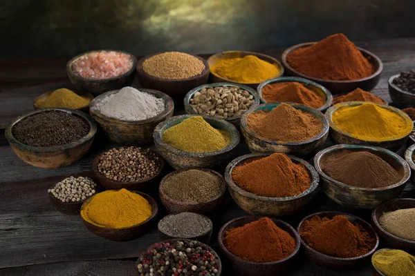 Colorful Spices Bowl Background — Stock Photo, Image