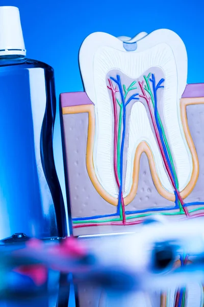 Zahnmedizinische Instrumente Aus Nächster Nähe — Stockfoto