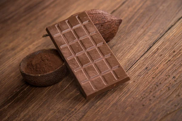 Bares Chocolate Doce Doce Sobremesa — Fotografia de Stock