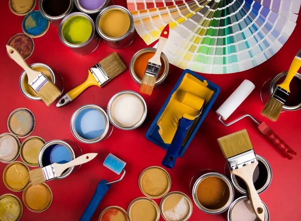 Can Paint Paintbrush — Stock Photo, Image