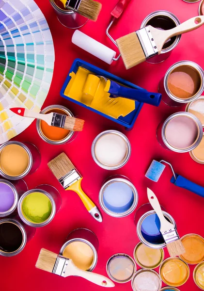 Can Paint Paintbrush — Stock Photo, Image