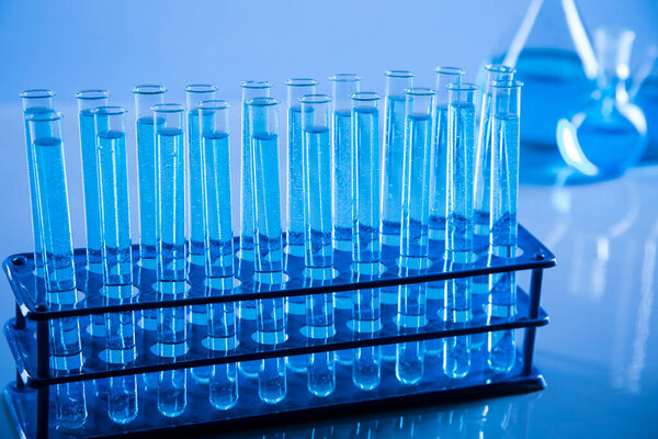 Scientific glassware for chemical experiment, Laboratory equipment
