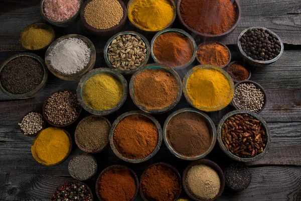 Colorful Spices Bowl Background — Stock Photo, Image