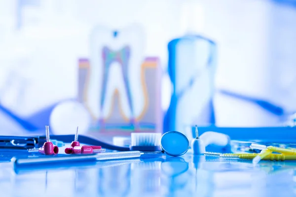 Interno Della Clinica Dentistica Strumenti Attrezzatura Medica — Foto Stock