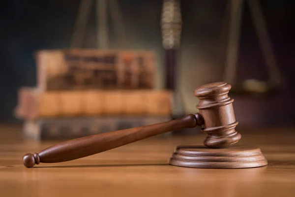 Gavel Law Theme Mallet Judge Concept — Stock Photo, Image