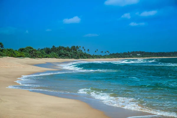 Hermosa Vista Playa Tropical Sri Lanka —  Fotos de Stock