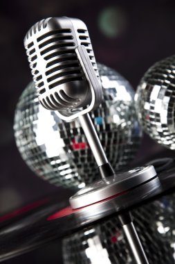 mikrofon, disko topu