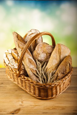 kompozisyon ile ekmek loafs