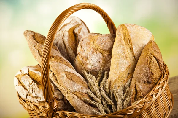 Samenstelling met loafs van brood — Stockfoto