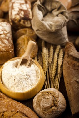 pişmiş ekmek unu ile loafs