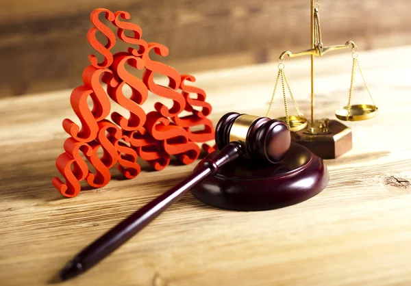 Concepto de Derecho y Justicia — Foto de Stock