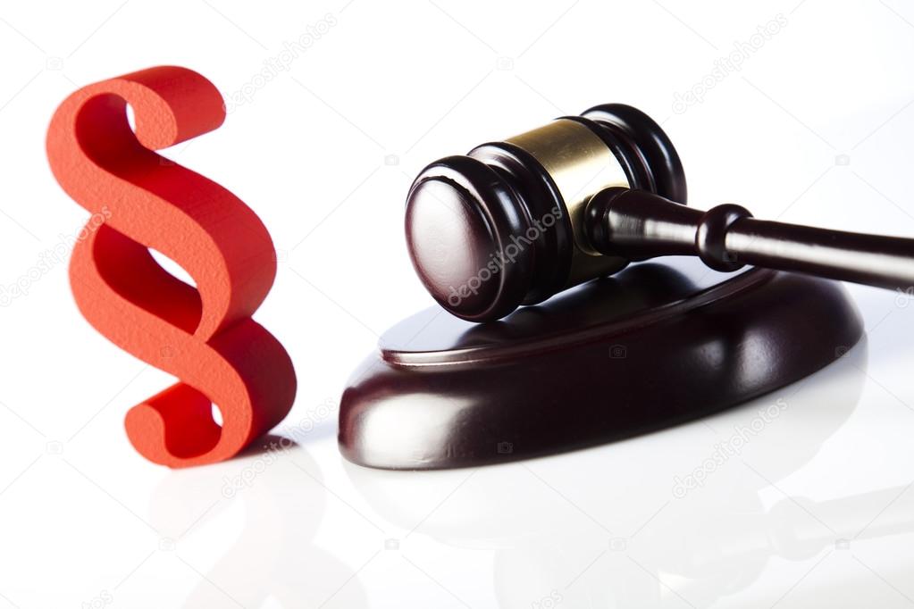 hamer met paragraaf teken — stockfoto © janpietruszka #52091595