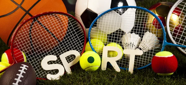 Sport equipment and balls — Stock Photo, Image