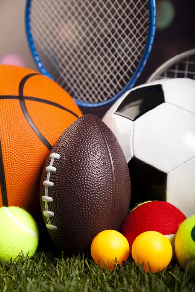 Sport equipment and balls — Stock Photo, Image