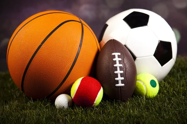 Sport equipment and balls — Stock Photo, Image