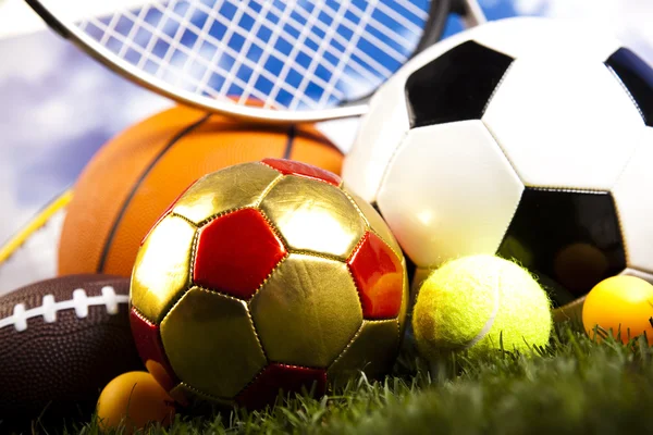 Sport equipment and balls — Stock Photo, Image